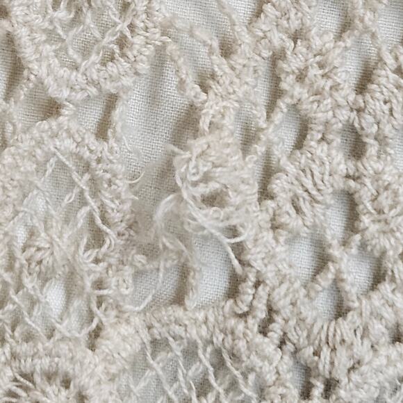 NWT Plenty By Tracy Reese Beige Knit Crochet Overlay Shift‎ Dress Size XS - Picture 3 of 9